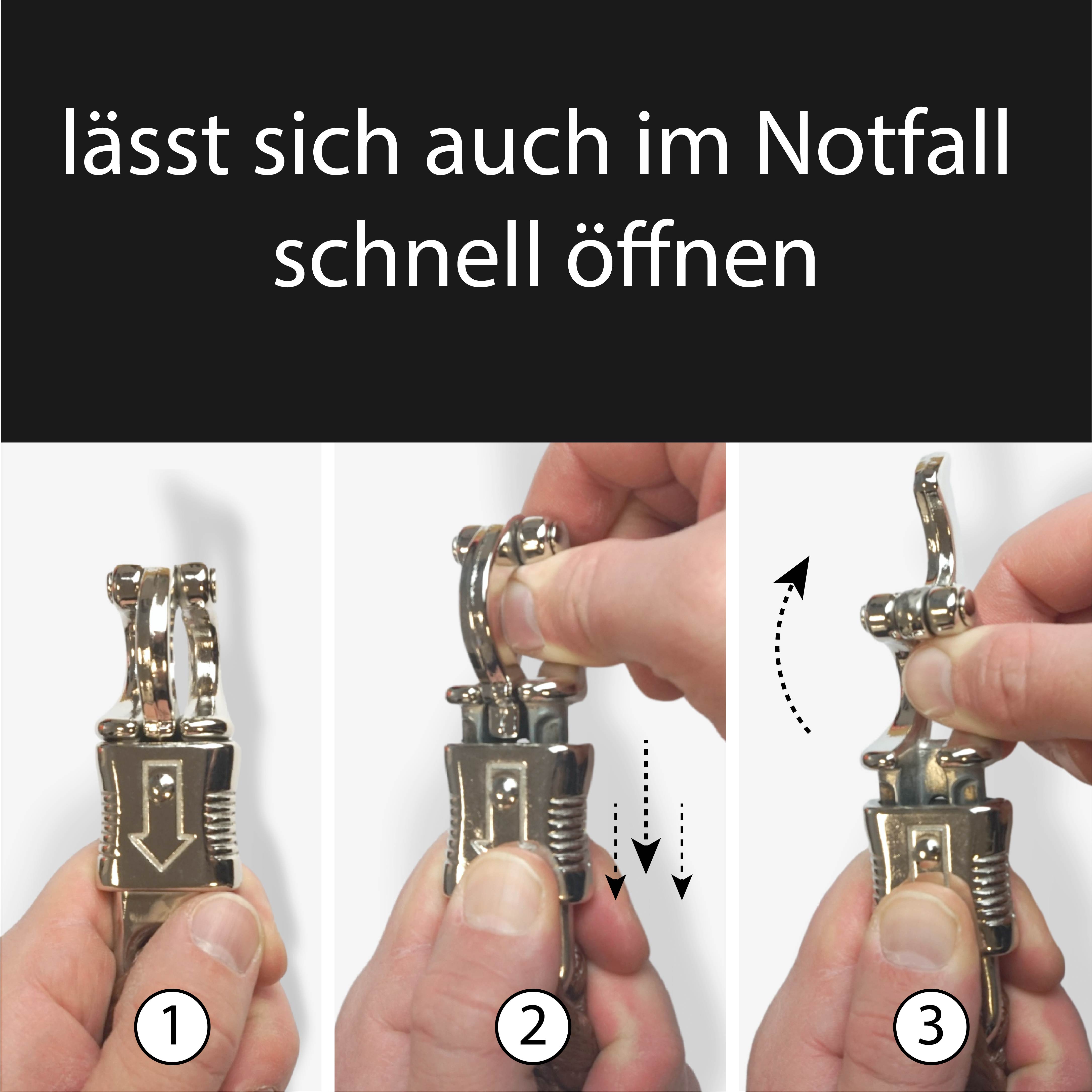 Führstrick mit Panikhaken, Länge 1,60 m